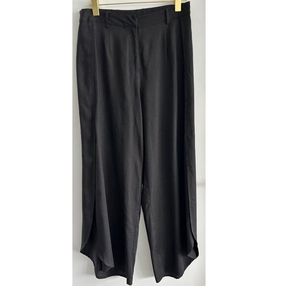 Aware by Vero Moda Viscose / Linen Black Pants Size L - Picture 1 of 10